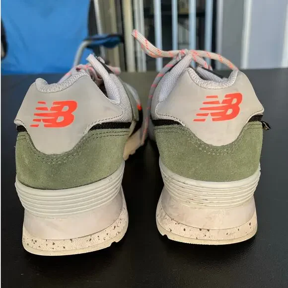 New Balance Suede 574 All-Terrain Sneakers Men's 8.5  Sz Women's 10 Green Shoes - Picture 5 of 13